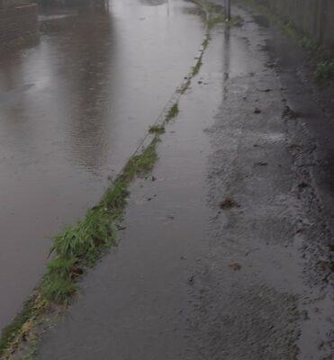 Flooding on Quarterlands Road, December 2023