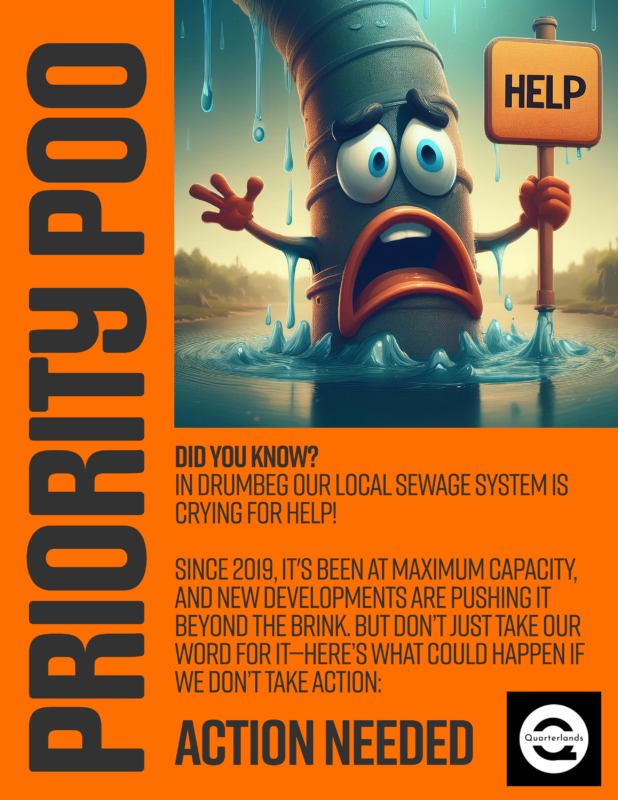 Poo Priority leaflet - sewage system problems