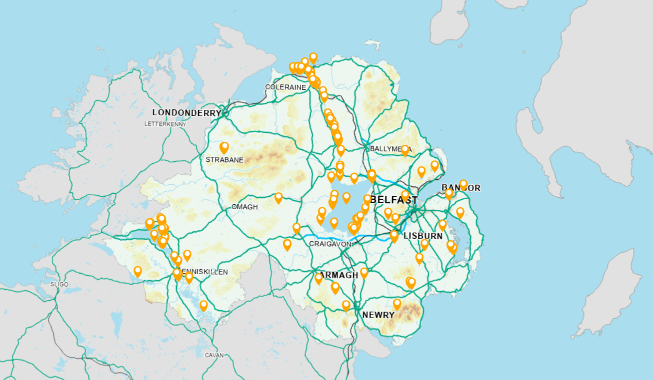 Blue-green algae map